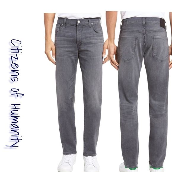 Citizens of Humanity Men's Grey Core Slim Straight Leg-Sz 34 - Picture 1 of 14